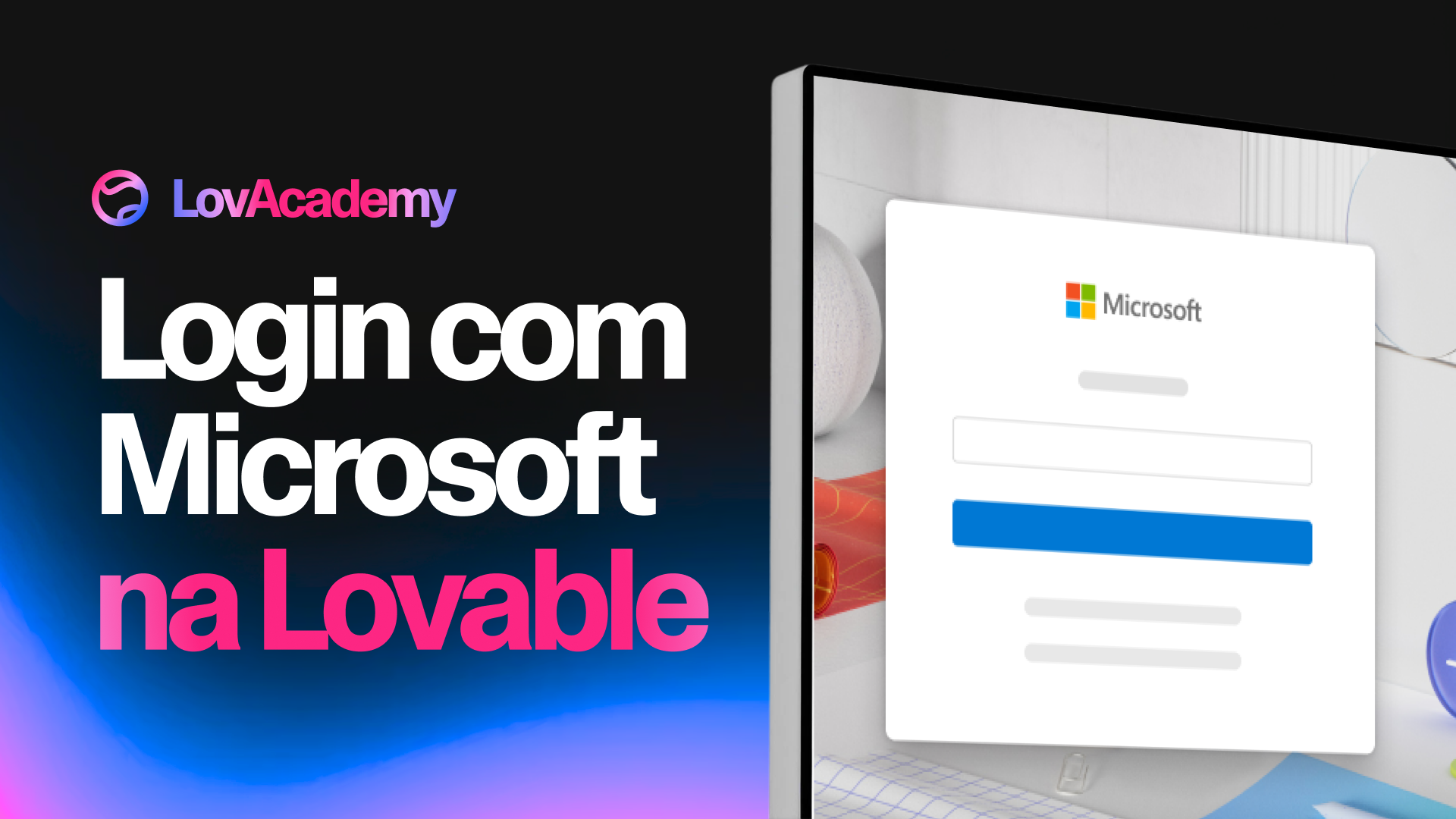 Como adicionar login Microsoft na Lovable: passo a passo